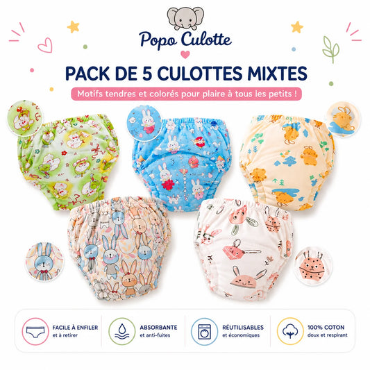 Culotte d'apprentissage - Pack de 5 mixte